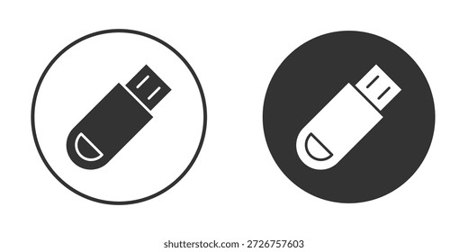 Pendrive icon silhouette shape graphic simple plain clipart symbols