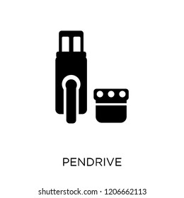 Pendrive icon. Pendrive symbol design from Electronic devices collection.