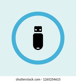 pendrive icon symbol. Premium quality isolated pendrive vector icon in trendy style. pendrive element.