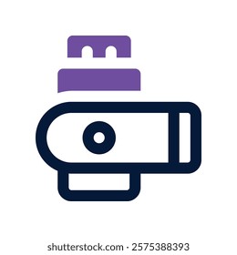 pendrive icon. vector dual tone icon for your website, mobile, presentation, and logo design.