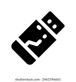 pendrive icon. vector glyph icon for your website, mobile, presentation, and logo design.