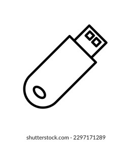 Pendrive icon, vector illustration. vector pendrive icon illustration on white background 