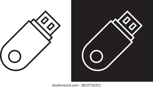 Pendrive icon vector mark for web..