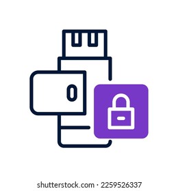 pendrive icon for your website, mobile, presentation, and logo design.