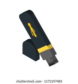 Pendrive isometric left top view 3D icon