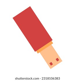 Pendrive item school element design illustration
