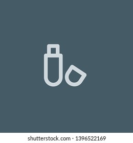 Pendrive vector icon. Pendrive concept stroke symbol design. Thin graphic elements vector illustration, outline pattern for your web site design, logo, UI. EPS 10.