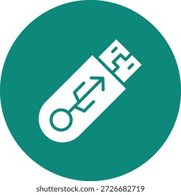 Pendrive Vector Icon Design Illustration