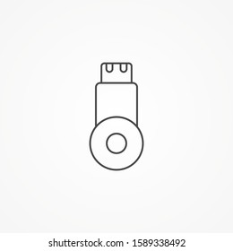 Pendrive vector icon sign symbol