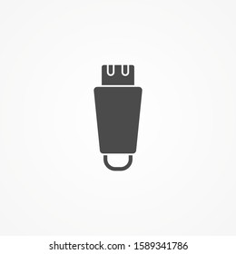 Pendrive vector icon sign symbol