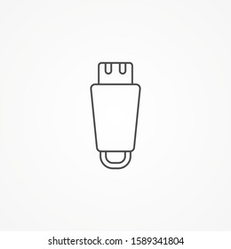Pendrive vector icon sign symbol