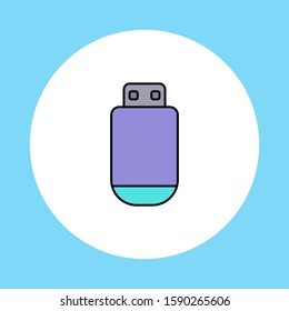 Pendrive vector icon sign symbol