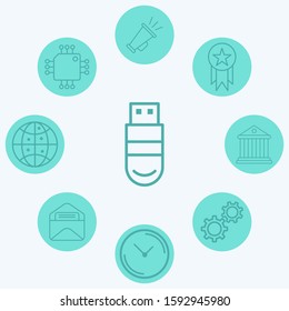 Pendrive vector icon sign symbol