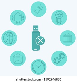 Pendrive vector icon sign symbol