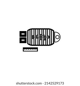 pendrive vector illustration, suitable for symbols, logos, icons, brochures, posters, mascots, etc.