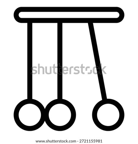 Pendulum balls icon. Outline Pendulum balls vector icon for web design isolated on white background