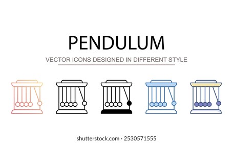 Pendelsymboldesign mit weißem Hintergrund - Stockgrafik