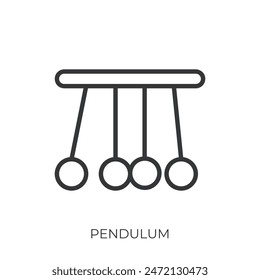 Pendelsymbol. Einzelnes Zeilensymbol auf transparentem Hintergrund