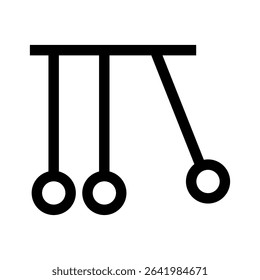 pendulum icon on white background