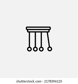 Vector de signo de icono del pendulo,Símbolo, ilustración de logotipo para web y móvil