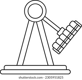 pendulum ride pendulum amusement holidays park Outline