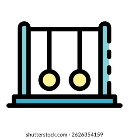 Pendulum stand icon. Outline pendulum stand vector icon color flat isolated