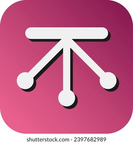 Pendulum Vector Glyph Gradient Background Icon For Personal And Commercial Use.
