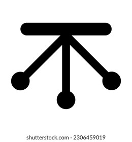 Pendulum Vector Glyph Icon For Personal And Commercial Use.
