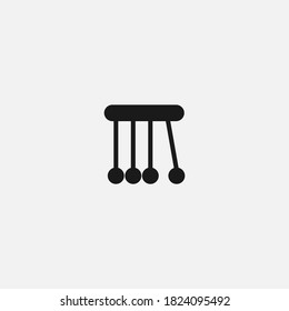 Pendulum vector icon. Newton Cradle symbol modern, simple, vector, icon for website design, mobile app, ui. Vector Illustration