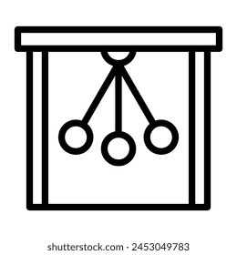 Pendulum Vector Line Icon Design svg
