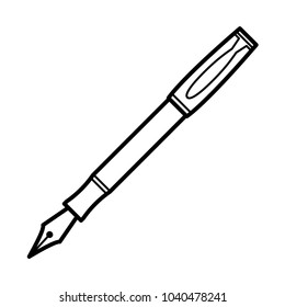 pen,education icon line art  vector template