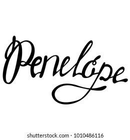 Penelope name lettering