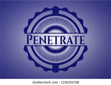 Penetrate with denim texture