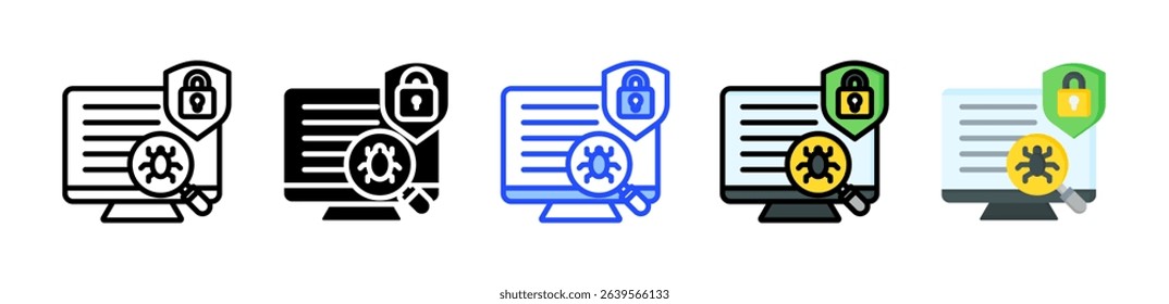 Penetration Testing Icon Collection With Multiple Styles
