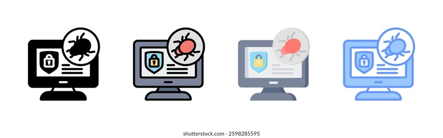 Penetration Testing Icon Element For Design