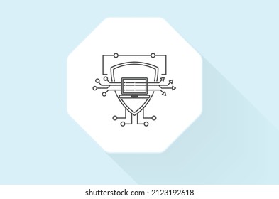 Penetration Testing Services icon vector design