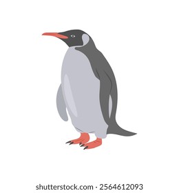 Penguin, African Symbols Vector Illustration