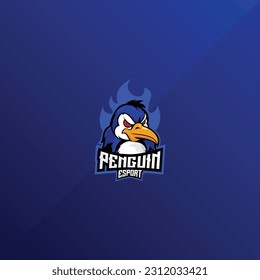 penguin angry logo esport design mascot