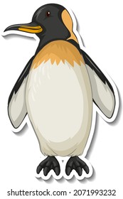 Penguin animal cartoon sticker illustration