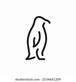 penguin animal icon sign vector