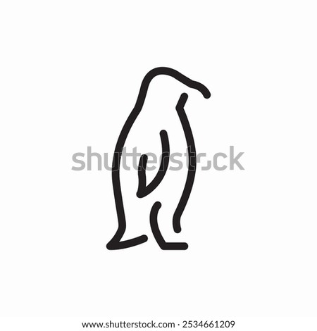 penguin animal icon sign vector