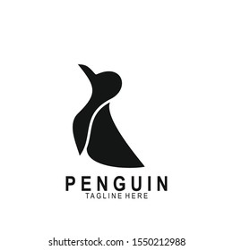 Penguin animal logo with modern design. Vector icon penguin illustration