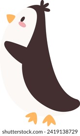 Penguin Animal Standing Vector Illustration