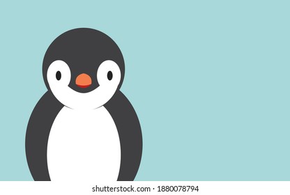 Penguin animal that can withstand cold weather, good at swimming