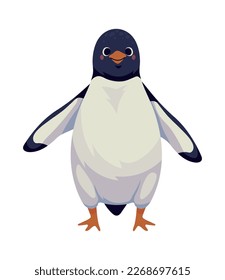 penguin arctic animal icon isolated