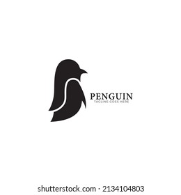 Penguin Art Logo Happy Penguin Cartoon Stock Vector (Royalty Free ...