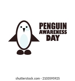 Penguin Awareness Day vector illustration