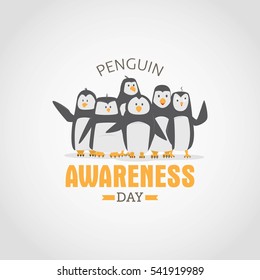 Penguin Awareness Day Vector Illustration.