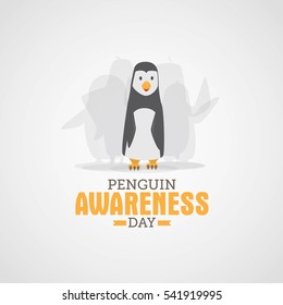 Penguin Awareness Day Vector Illustration.