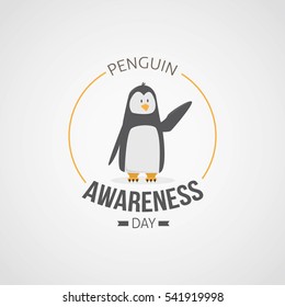 Penguin Awareness Day Vector Illustration.
